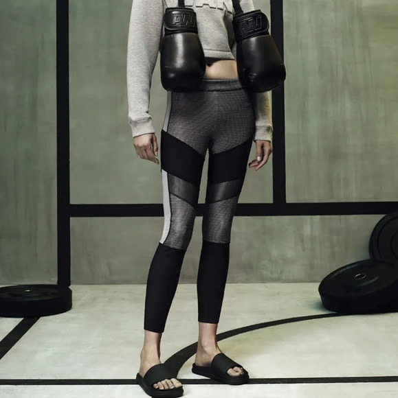 ALEXANDER WANG for H&M Women's Grey Reflective Leggings Pants - Picture 1 of 17